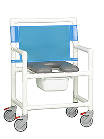 Oversize Open Front Shower Chair Commode